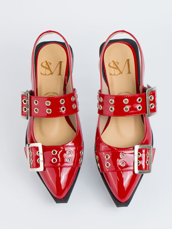 Baletas de Dama F617 Rojo