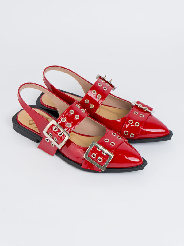 Baletas de Dama F617 Rojo