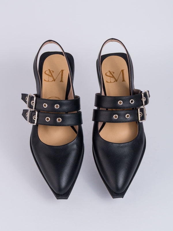 Baletas de Dama F619 Negro