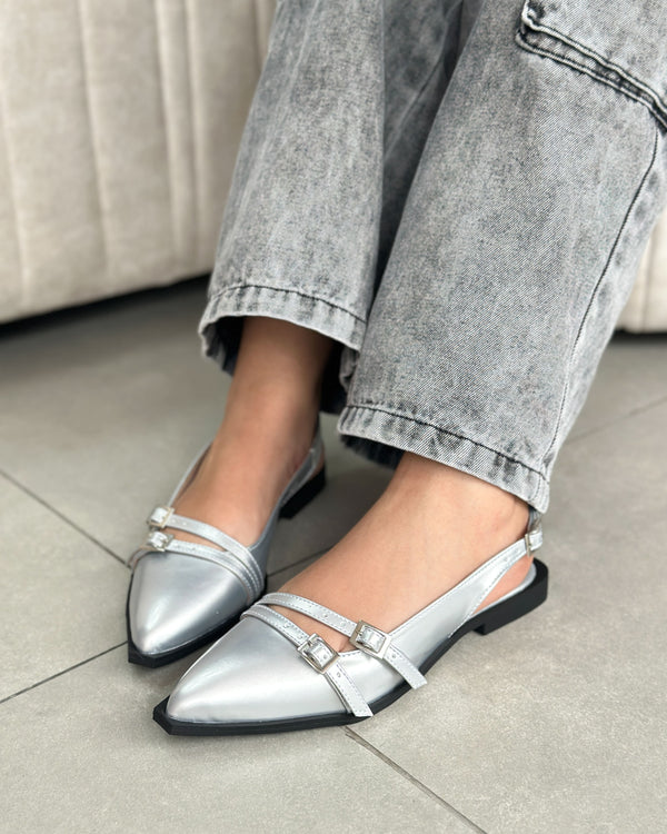 Baletas de Dama F624 Plata