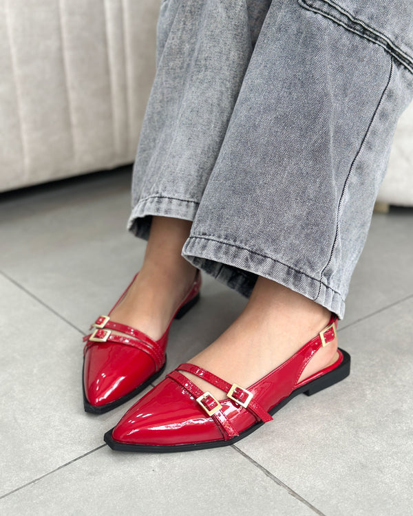 Baletas de Dama F624 Rojo